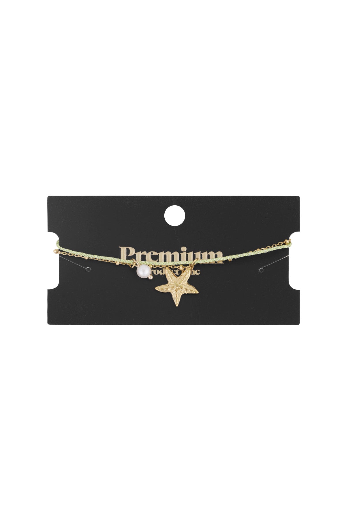 armband zeester parel