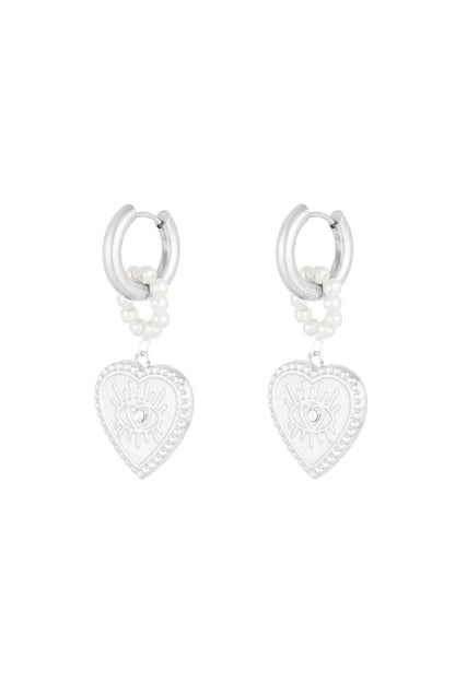 charming heart oorbellen