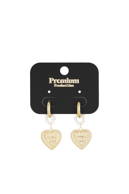 charming heart oorbellen