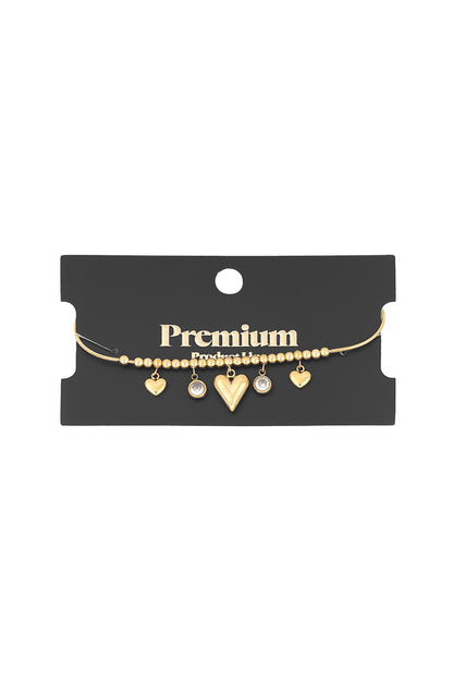 gleaming heart armband