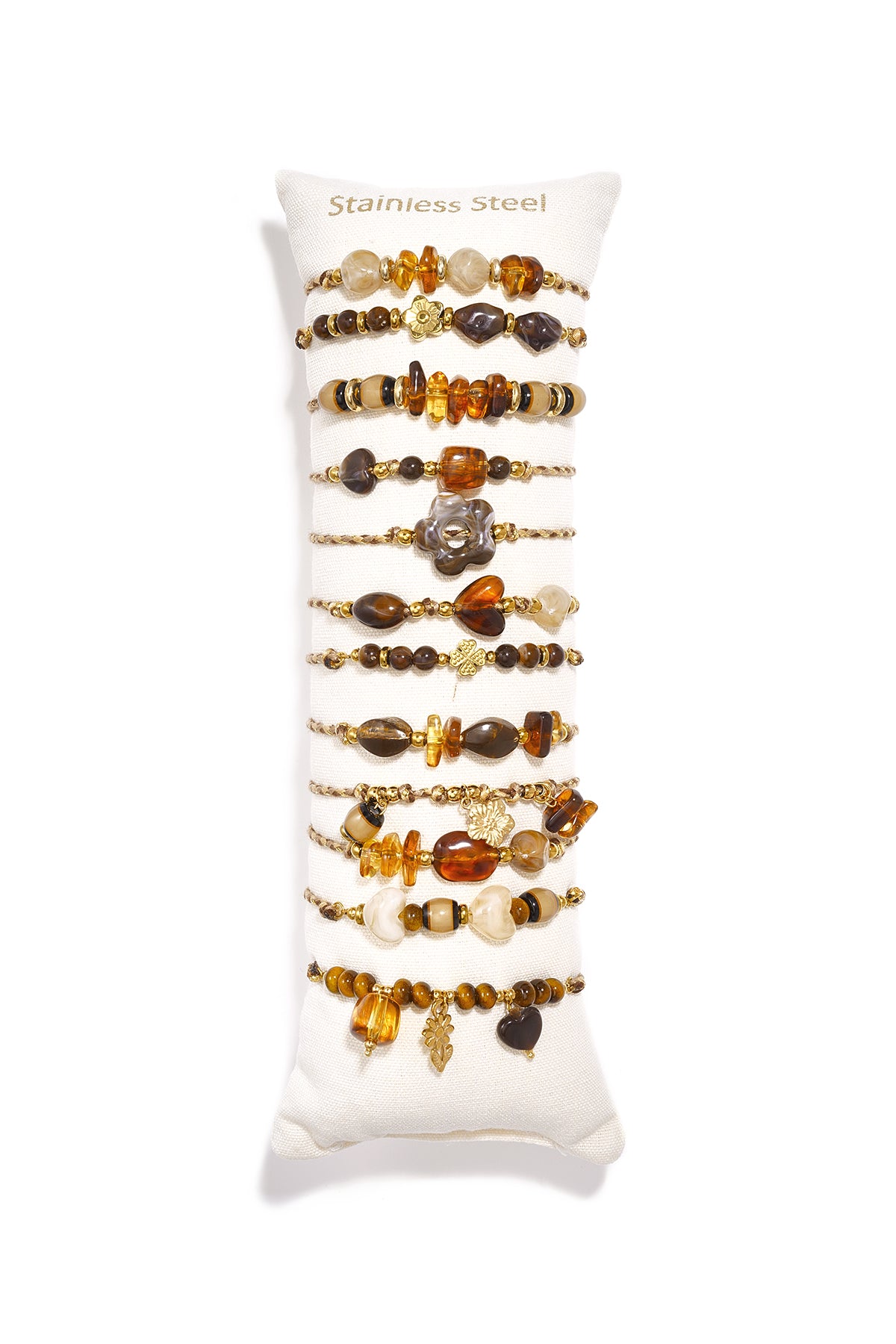 Acryl armbanden display set hartvormige eenvoudige, romantische armbanden serie voor dagelijks gebruik dames sieraden