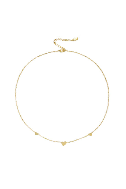 klasssieke ketting met hartjes