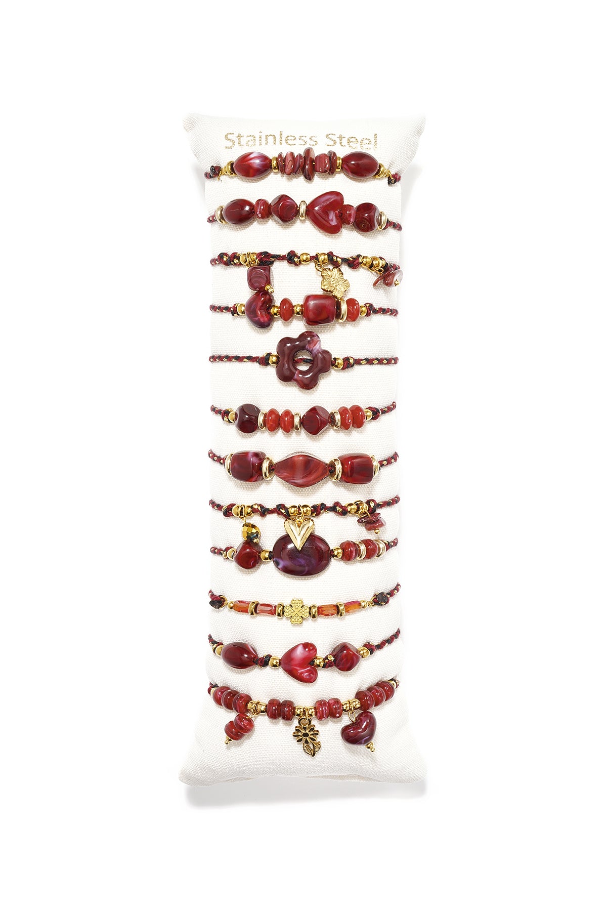 Acryl armbanden display set hartvormige eenvoudige, romantische armbanden serie voor dagelijks gebruik dames sieraden