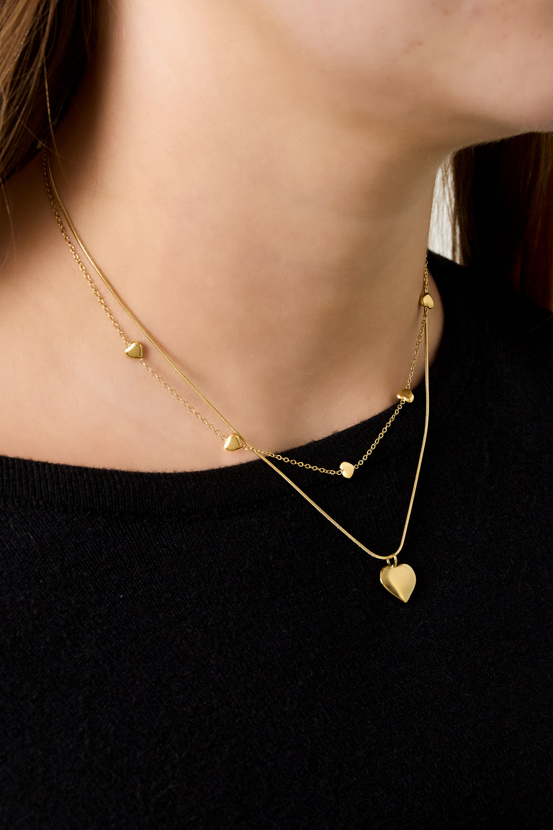 Gelaagde kettingen Hart Casual Dagelijks Eenvoudig Serie Dames sieraden