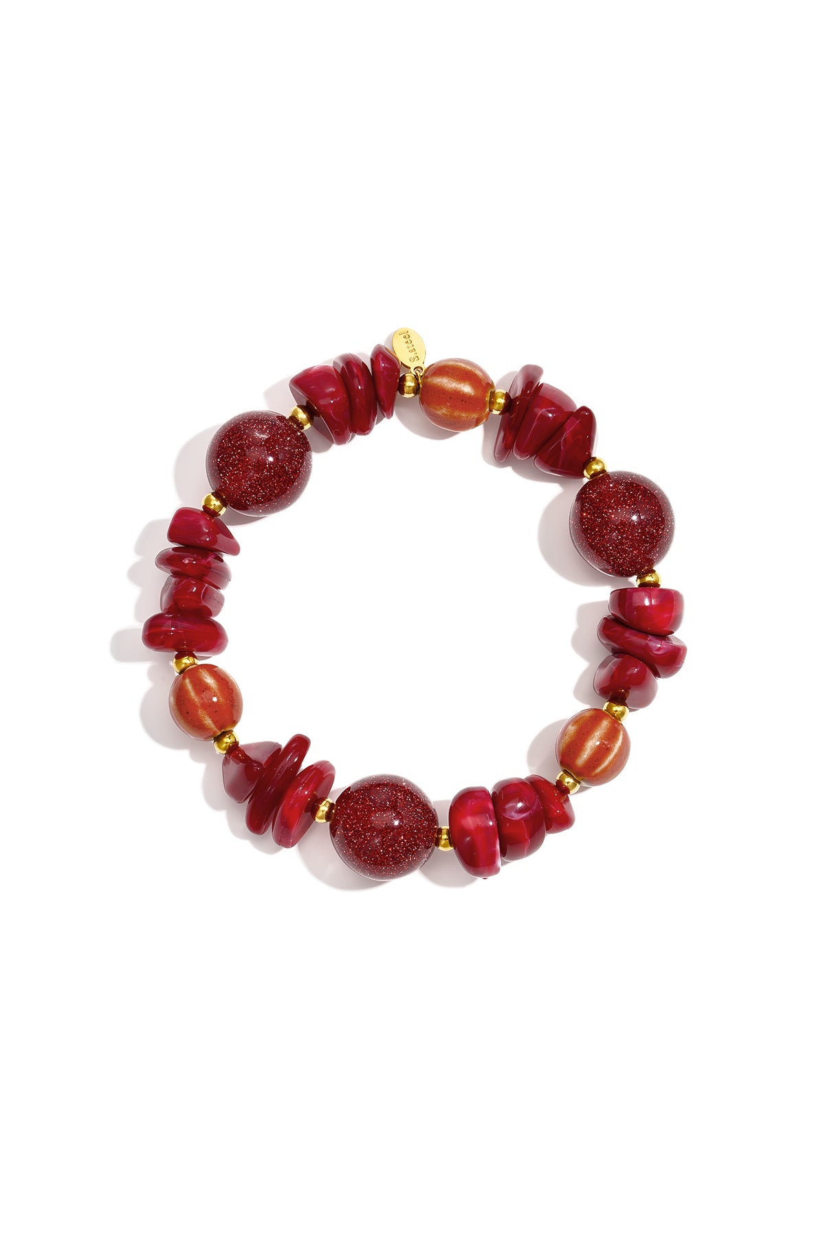 Acryl kralenarmbanden met onregelmatige vorm, casual, dagelijks gebruik, eenvoudige serie, dames sieraden
