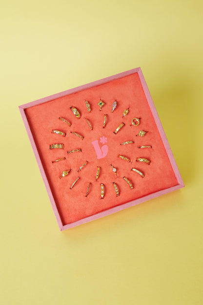 Lilli June roestvrijstalen ringen displayset