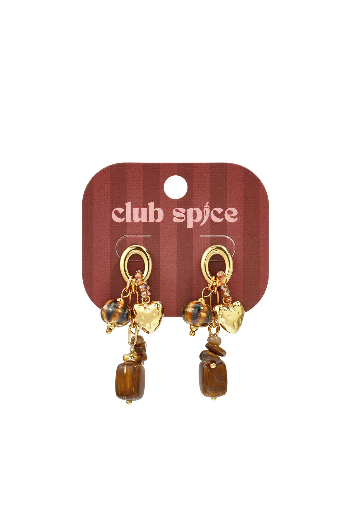 Oorbellen van roestvrij staal met hartjesmotief, casual, dagelijks en romantisch, dames sieraden