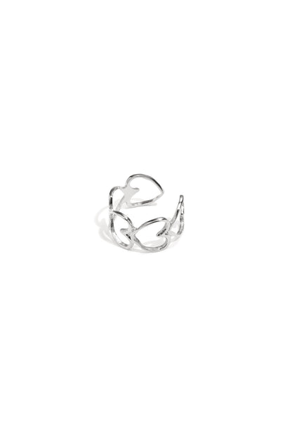 Elegante ring met harten