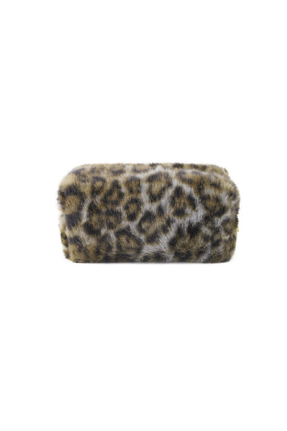 Zachte luipaard make-up tas