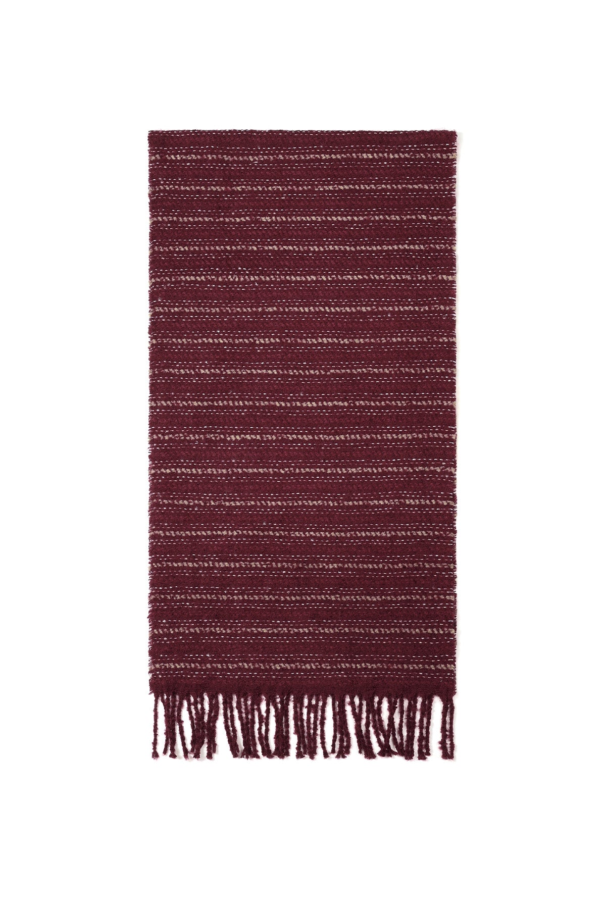 Wintersjaals met strepen, eenvoudig, polyester, geschikt voor dagelijks gebruik.