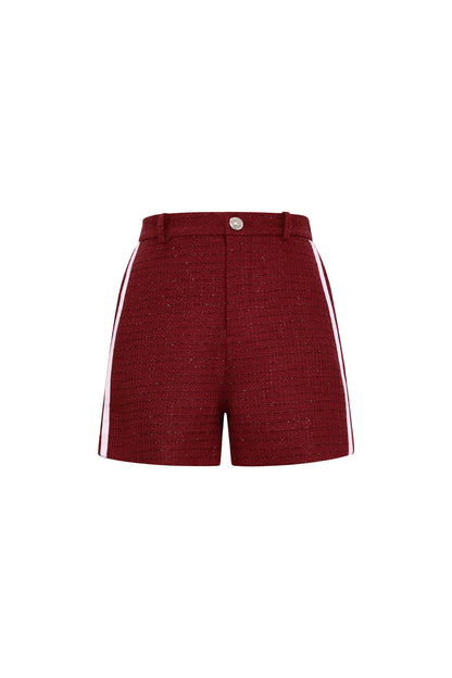 Geweven Polyestervezel Vrouwen Shorts Elegant Ruit Herfst/Winter