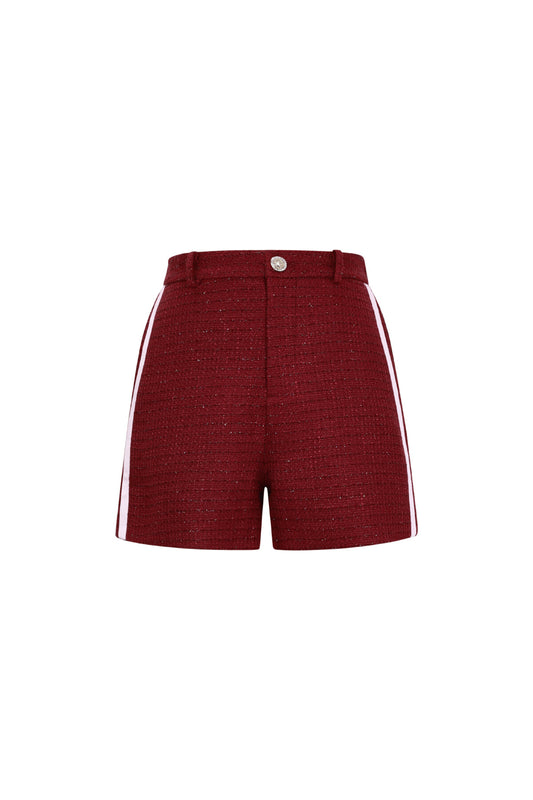 Geweven Polyestervezel Vrouwen Shorts Elegant Ruit Herfst/Winter