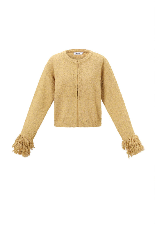 Gebreide Polyestervezel Vrouwen Cardigan Casual Solide Kleur Herfst/Winter