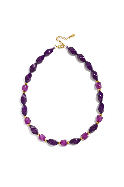 Acryl kralenkettingen met onregelmatige vorm, eenvoudige, alledaagse serie, dames sieraden