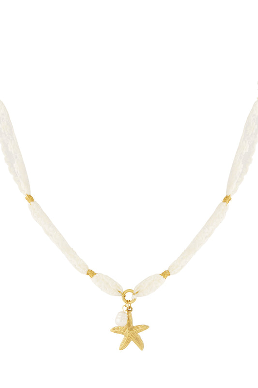 Zeester & Parel Ketting