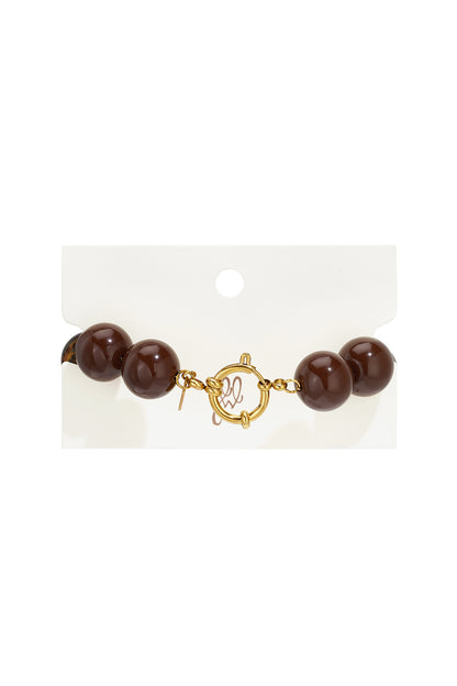 Acryl kralenarmbanden met luipaardprint, eenvoudige dagelijkse serie, dames sieraden