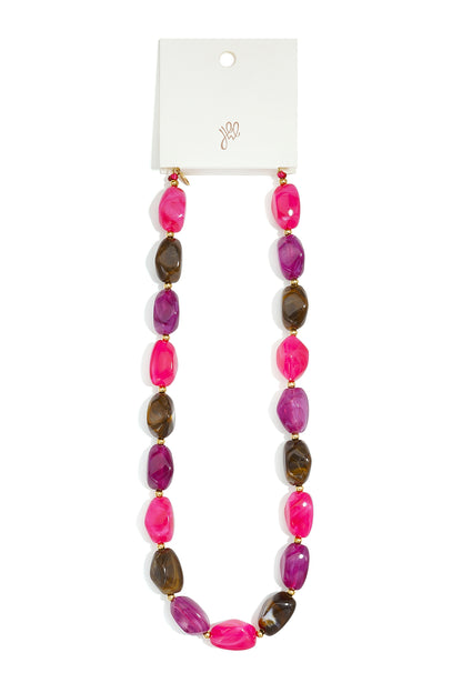 Acryl kralenkettingen met onregelmatige vorm, casual, alledaagse, eenvoudige serie, dames sieraden