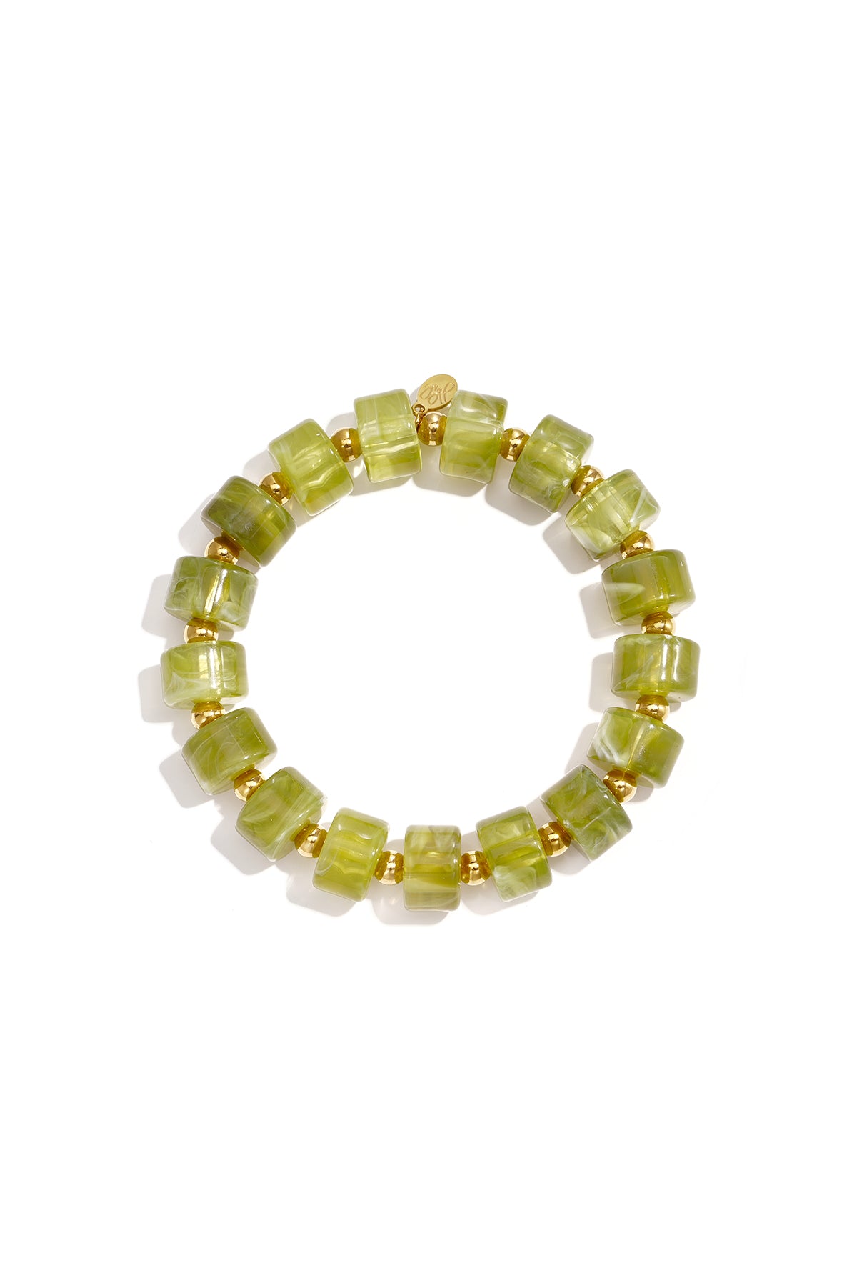 Armbanden van acryl met 14-karaats verguld goud, Daily Simple serie, damessieraden