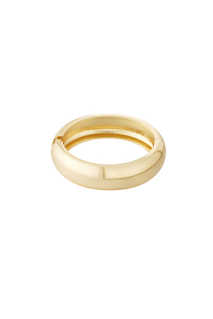 Gouden gebogen armband