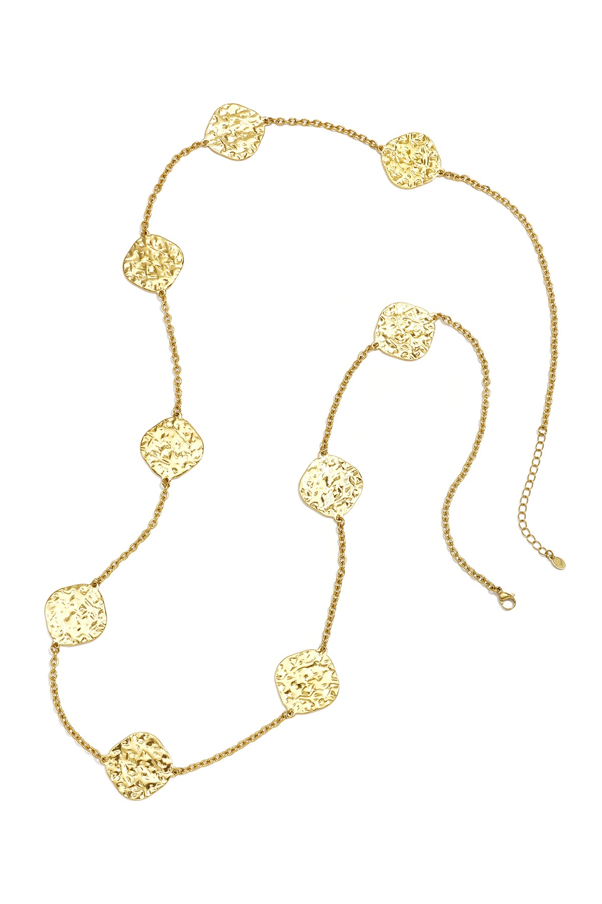 Lange roestvrijstalen kettingen met geometrische vorm, eenvoudige, alledaagse serie, dames sieraden