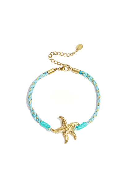 Armbanden met touwbedeltjes, bloemenmotief, casual, vakantie/strand, romantische serie, damessieraden