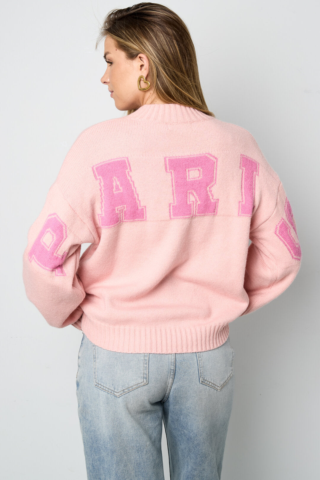 Gebreide Polyestervezel Vrouwen Trui Casual Letters