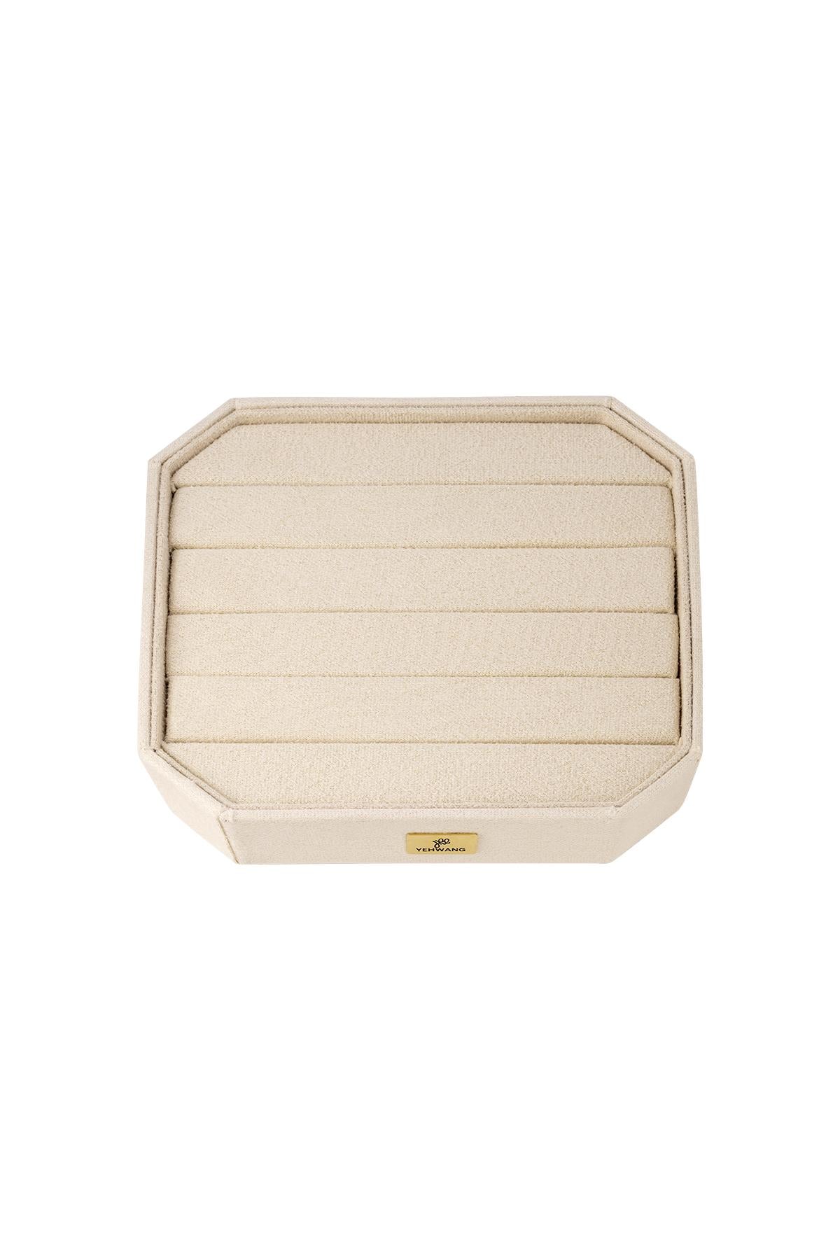 Display voor ringen Lichtroze Flannel