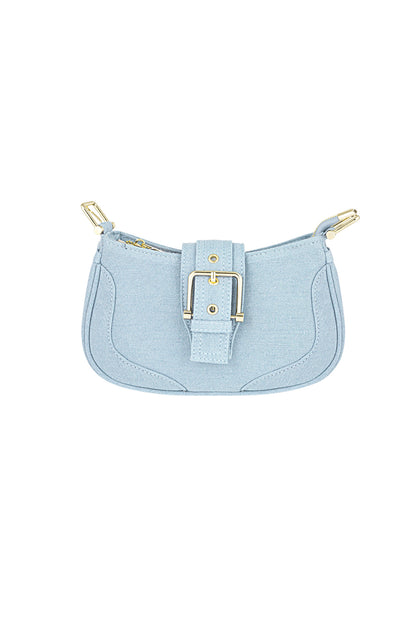 Gekleurde tas met gesp detail