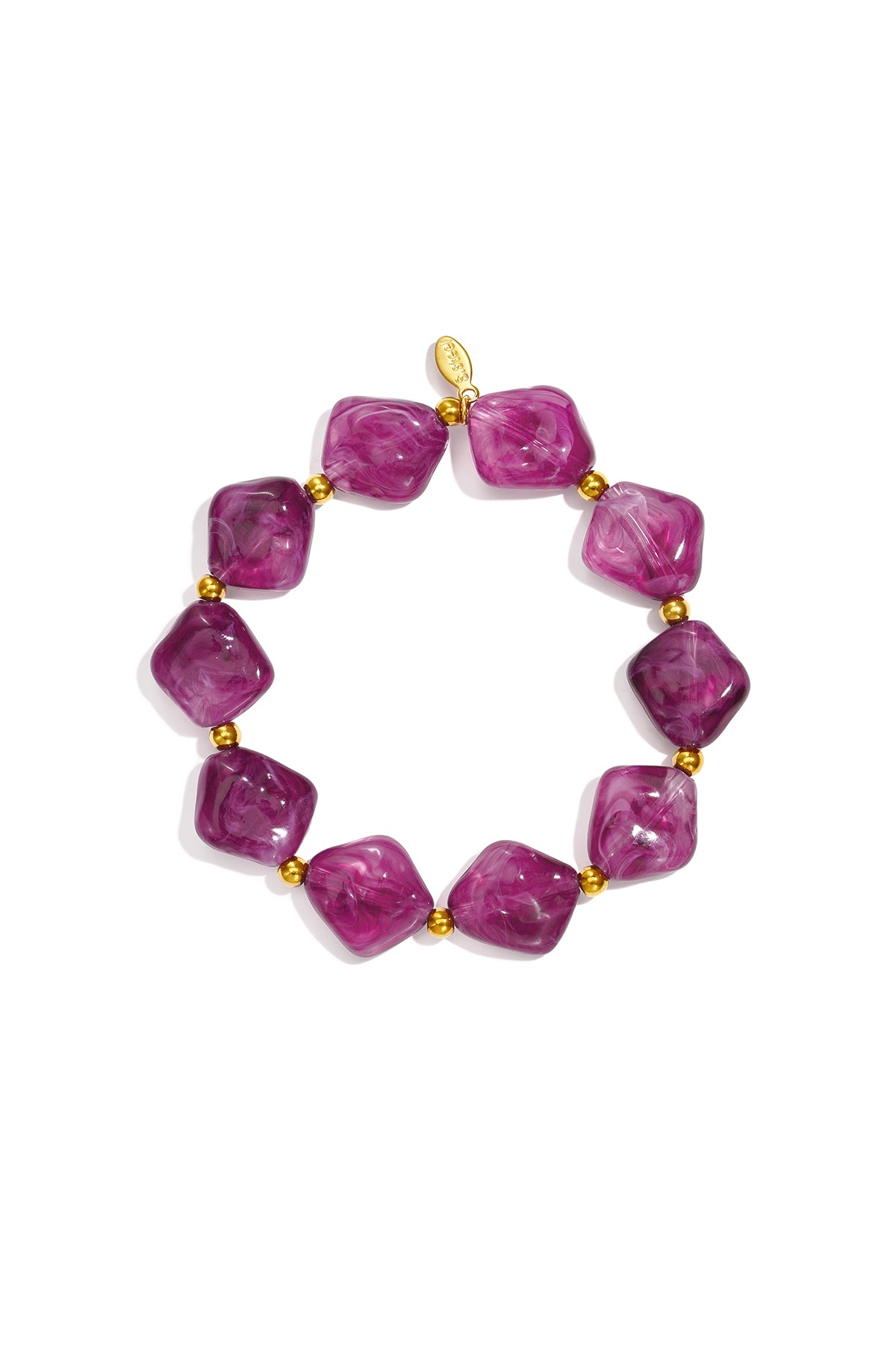 Acryl kralenarmbanden met geometrische vormen, casual, alledaagse, eenvoudige serie, dames sieraden