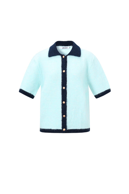 Gebreide Polyestervezel Vrouwen Trui Casual Kleurcontrast