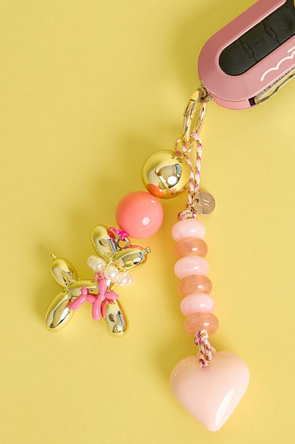 Schattige ballonhond sleutelhanger