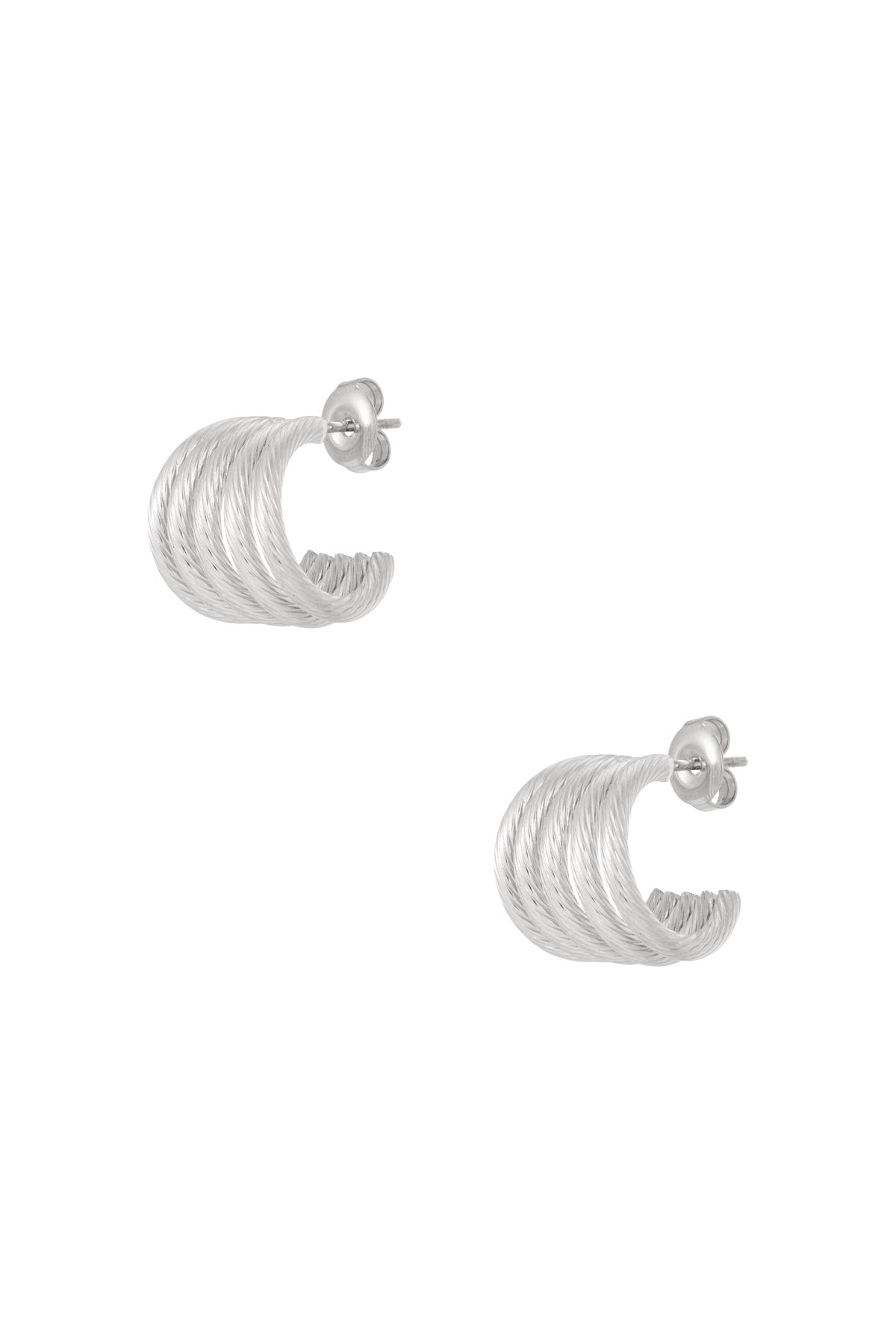 Oorbellen van roestvrij staal, geometrisch, casual, dagelijks, eenvoudig, serie, damessieraden
