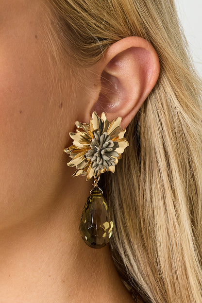 Oorbellen met bloemen, vakantie, bijeenkomst/feest, luxe serie, damessieraden