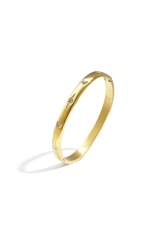 Armbanden van roestvrij staal met stippen, casual, dagelijks, eenvoudig, serie, damessieraden