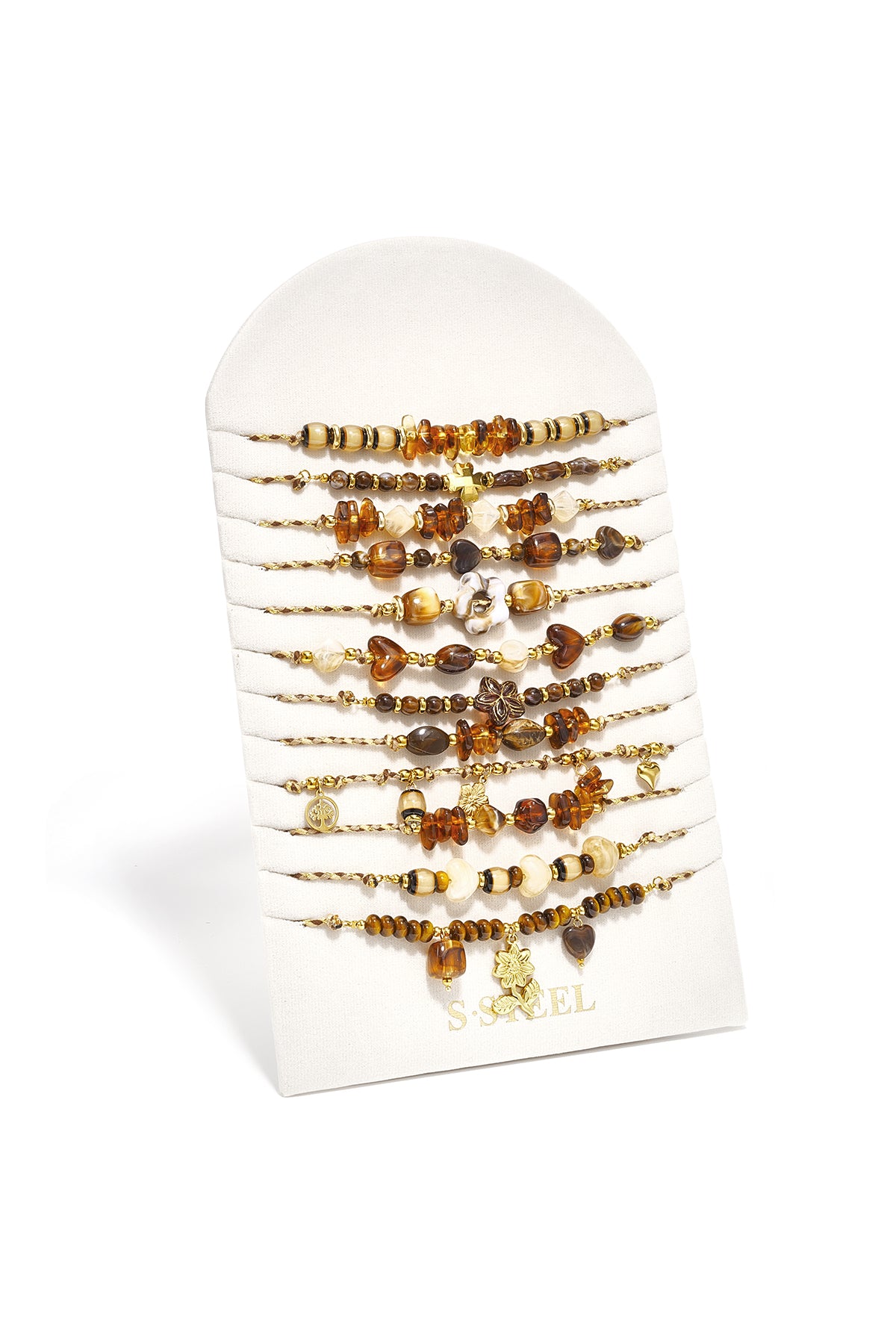 Acryl kettingen display set hart eenvoudige dagelijkse romantische serie dames sieraden