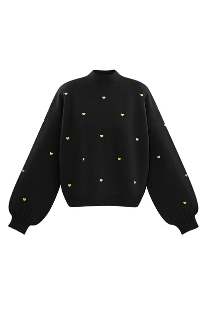 Acryl Gebreide Trui Casual Hart Patroon Herfst/Winter
