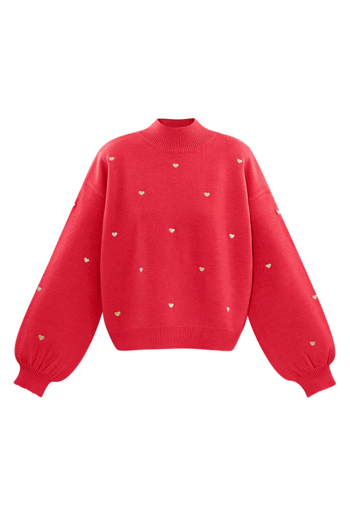 Acryl Gebreide Trui Casual Hart Patroon Herfst/Winter