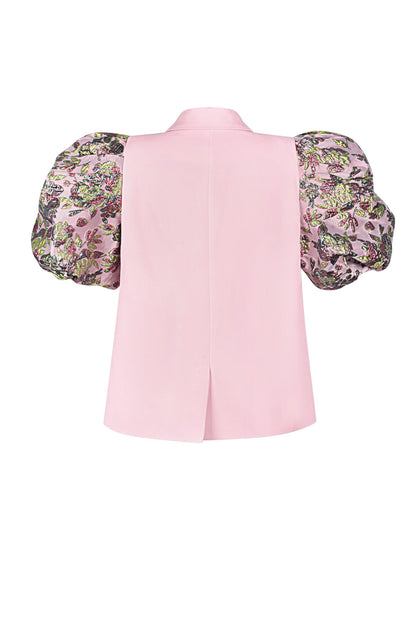 Geweven Polyestervezel Vrouwen Suit Set Elegant Kleurcontrast
