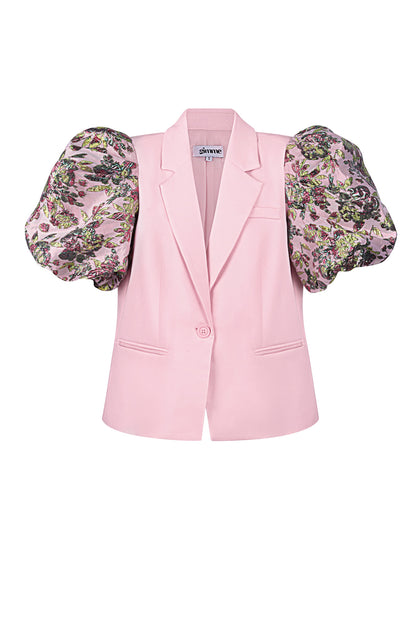 Geweven Polyestervezel Vrouwen Suit Set Elegant Kleurcontrast