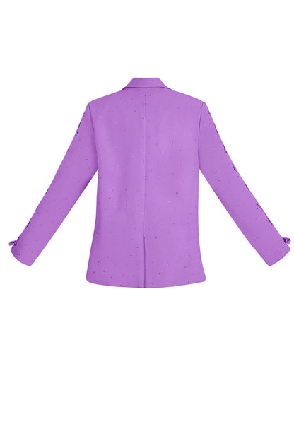 Polyester Vrouwen Jas Set Met Veters Op Mouw
