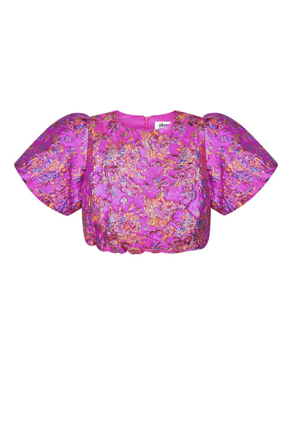 Elegant Short Sleeve Tops for Women in Blue, Champagne & Fuchsia