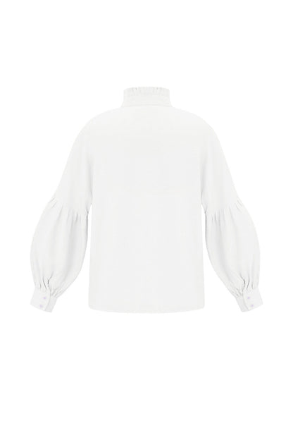 Elegant Spring Blouse in Pink and White