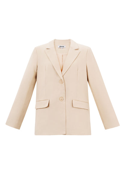 Polyester Vrouwen Suit Set Gesneden Boog Detail
