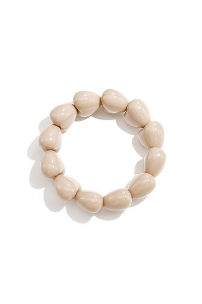 Armband met chunky harten kralen