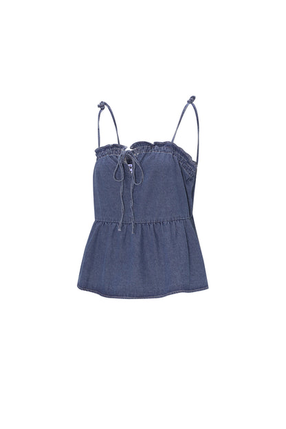 Stylish Blue Denim Top for Spring/Summer