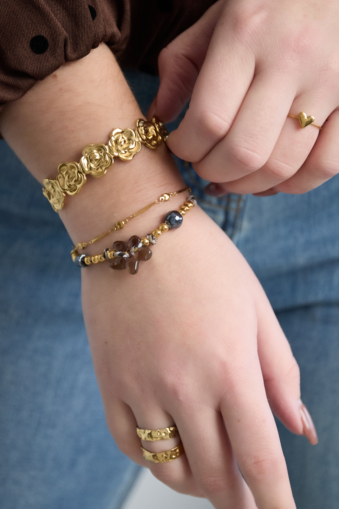 Polyester kralen armbanden bloemen casual dagelijks eenvoudig serie dames sieraden