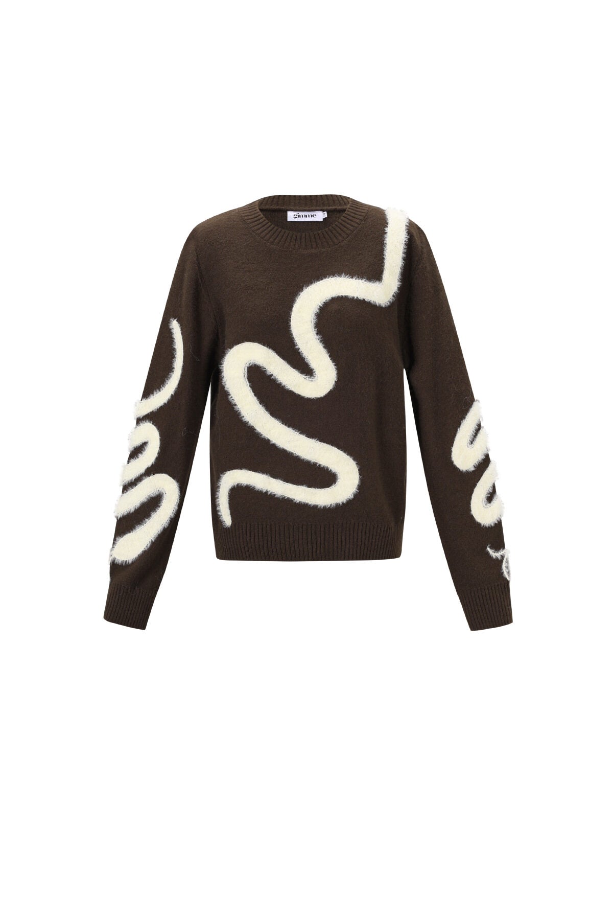 Gebreide Polyestervezel Vrouwen Truien Casual Kleurcontrast