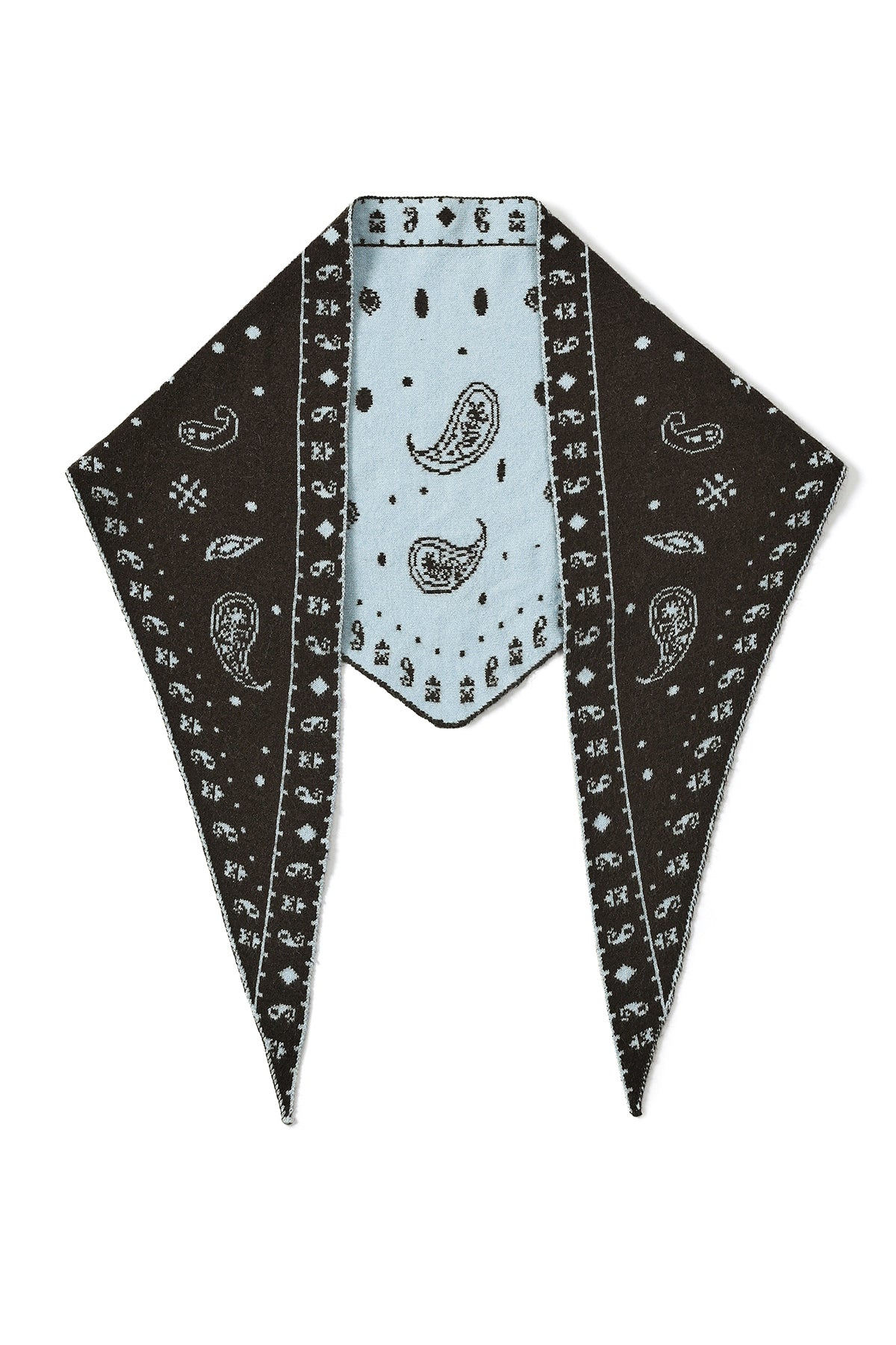 Driehoekige sjaals met paisley-patroon, eenvoudige wollen sjaals, dagelijkse accessoires