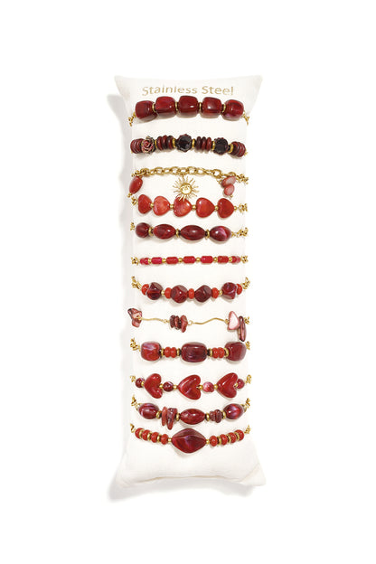 Acryl armbanden display set hartvormige eenvoudige, romantische armbanden serie voor dagelijks gebruik dames sieraden