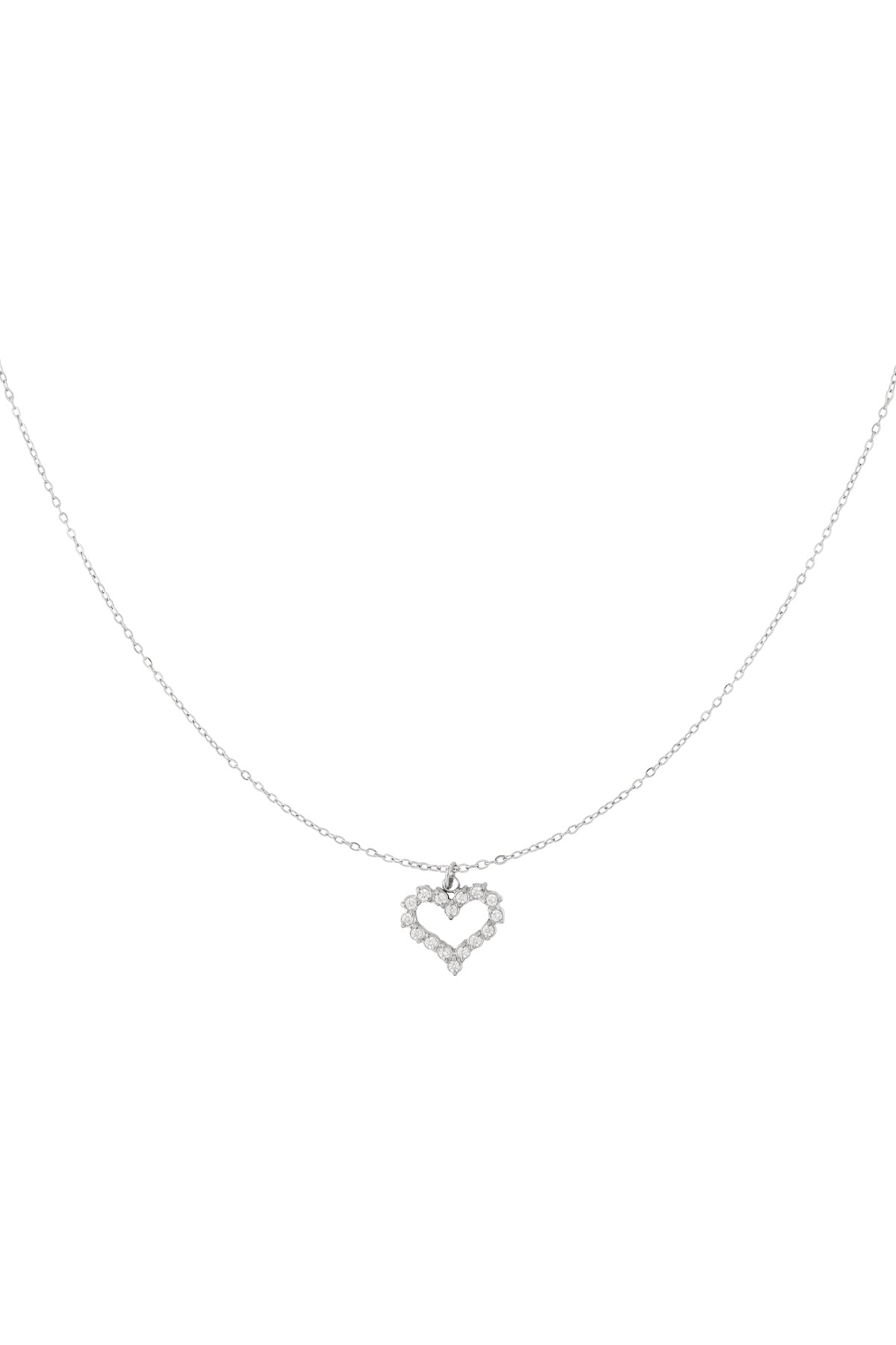 Ketting strass hartje